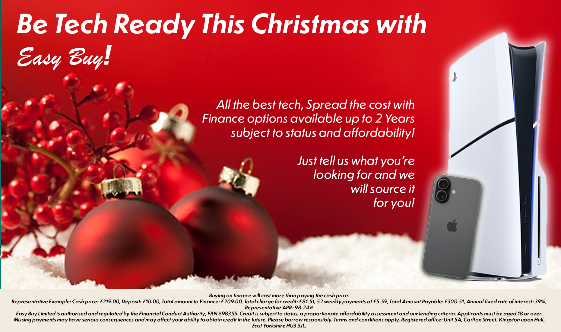 Be Tech Ready This Christmas with Easy Buy